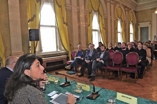 Mariagrazia Santoro (Assessore regionale Infrastrutture e Territorio) durante i lavori del secondo laboratorio di idee per le osservazioni al piano paesaggistico regionale - Trieste 07/11/2017